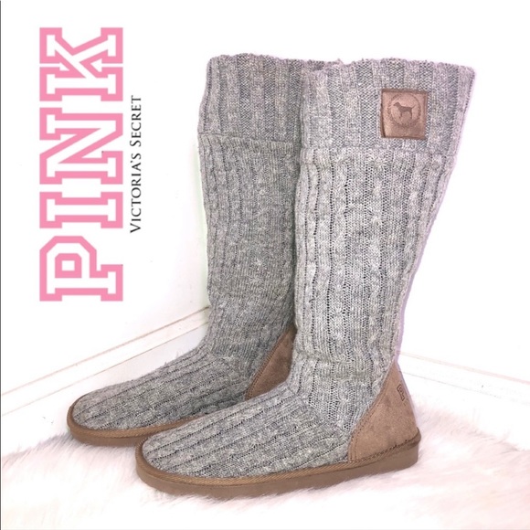 VICTORIA’S SECRET PINK MUKLUKS ZIPPER BACK WITH BLACK FAUX FUR 2006 COLLECTION - Picture 4 of 15